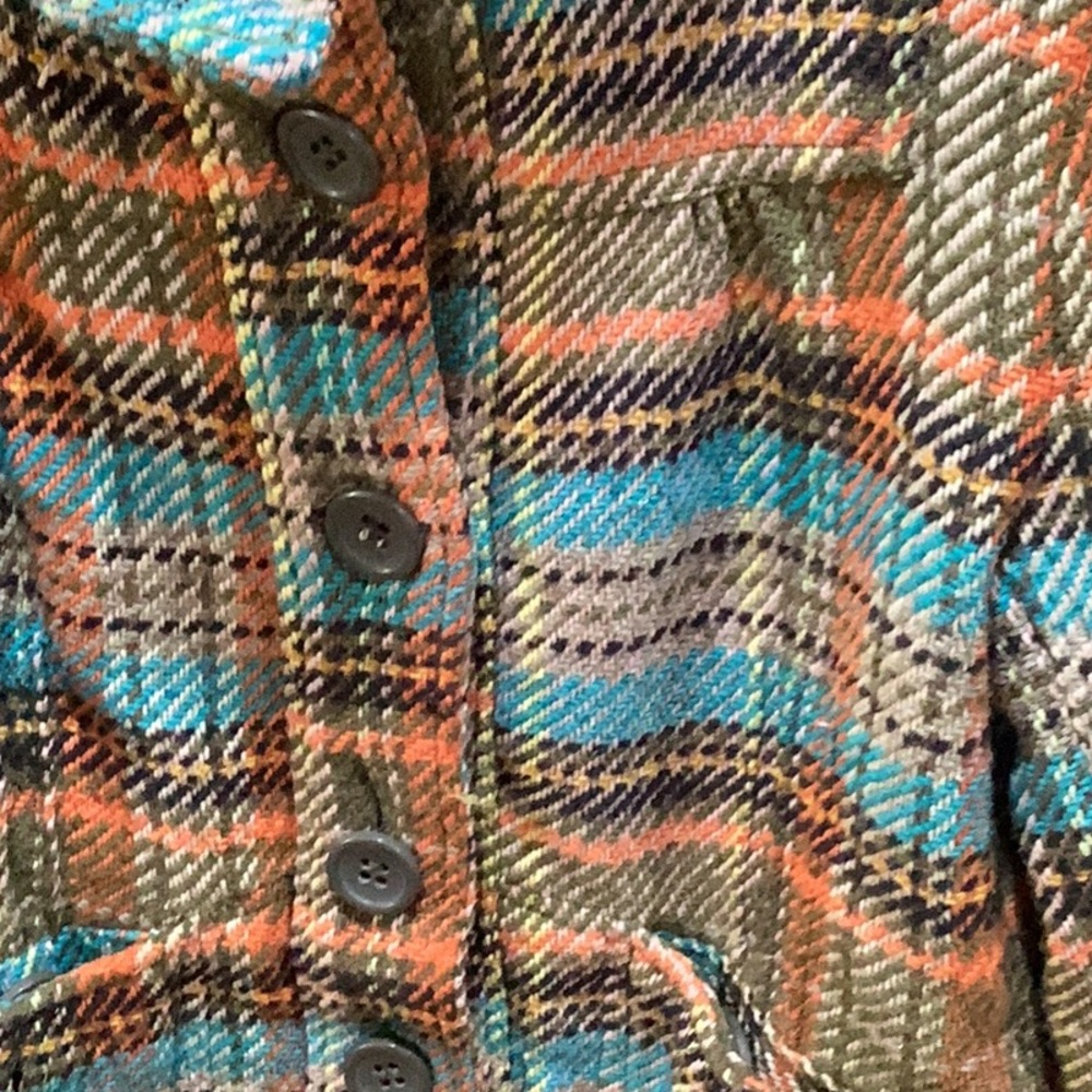 Stylish bomber plaid jacket